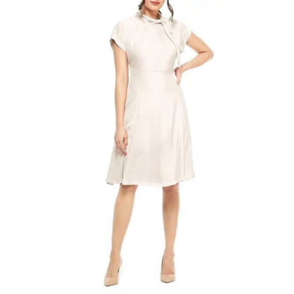 Gal Meets Glam Collection Aimee Dress Neck Tie Textured New With Tags Size 2 NWT - Picture 14 of 16